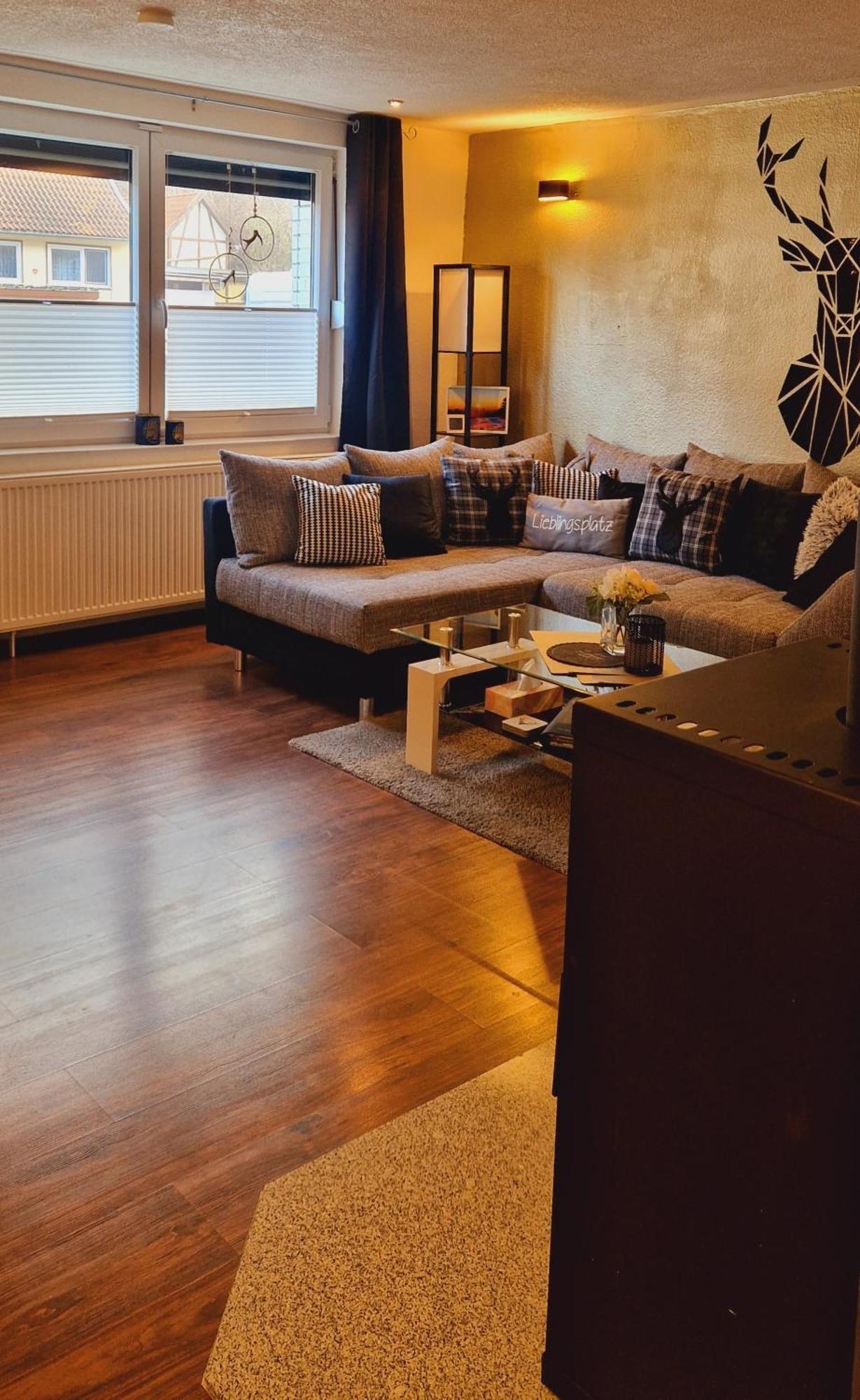 Ferienwohnung Schwarzer Hirsch Wieda Bagian luar foto