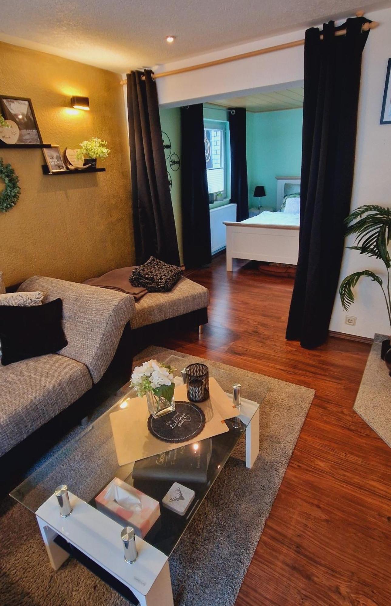 Ferienwohnung Schwarzer Hirsch Wieda Bagian luar foto